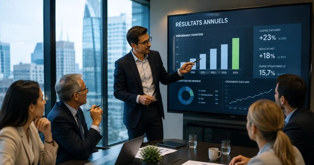 Film de résultats annuels