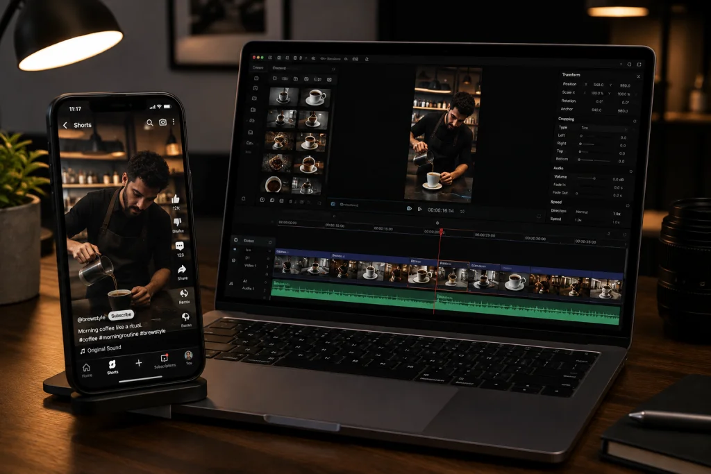 Création de YouTube Shorts