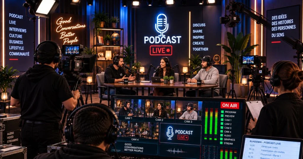 Production podcast live