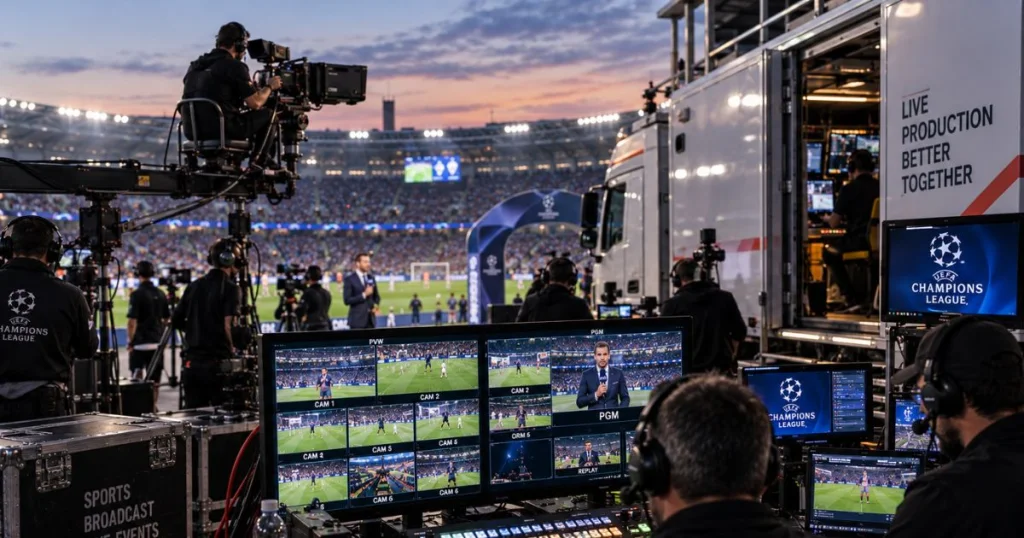 Production broadcast sportive